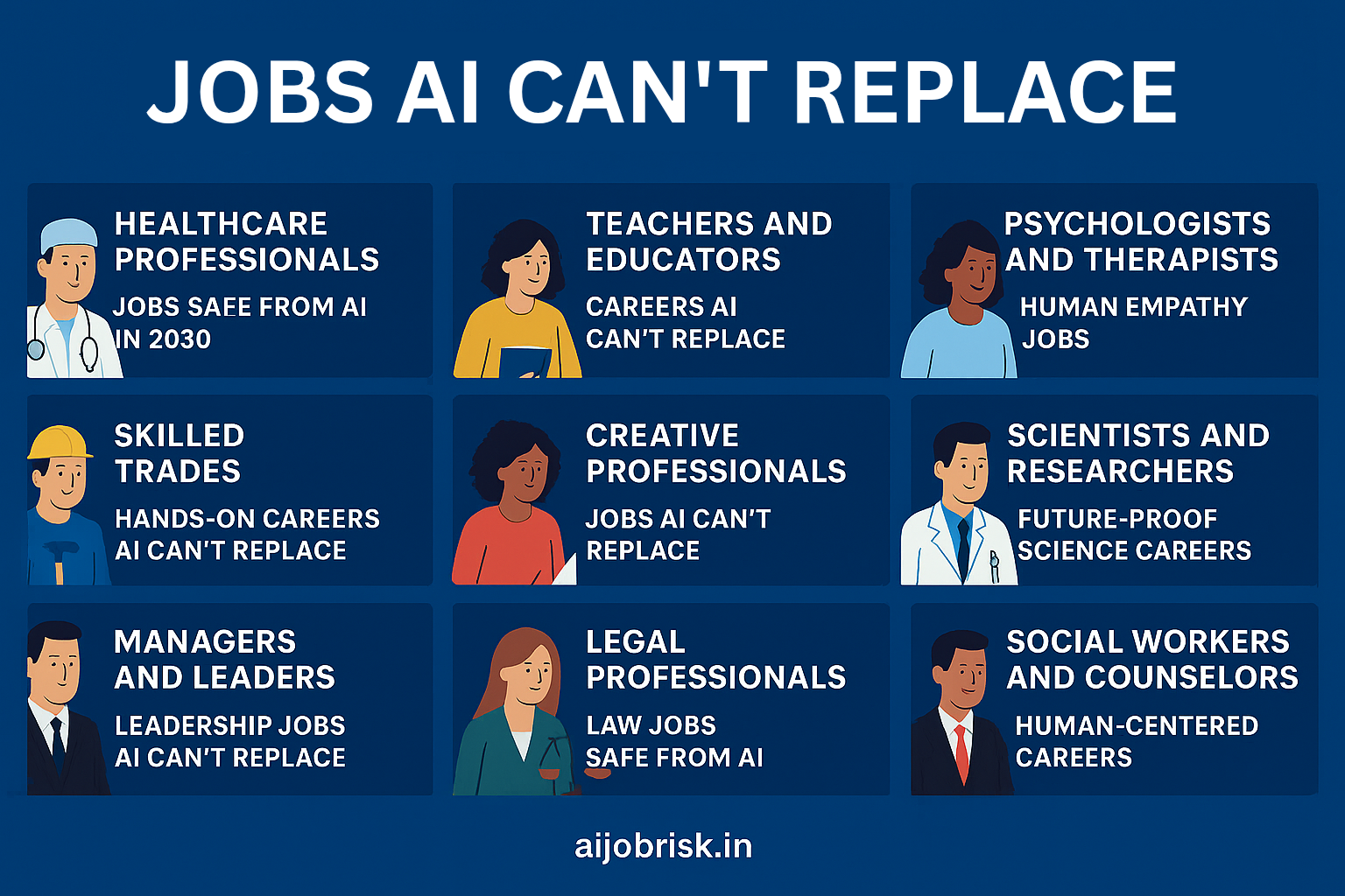 10 Jobs AI Can’t Replace by 2030